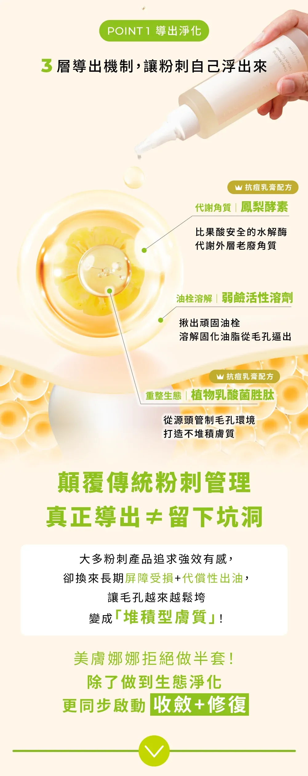 【美膚娜娜】毛孔淨化導出液組合 (導出液150ml+導出鏟1入+化妝棉30入)